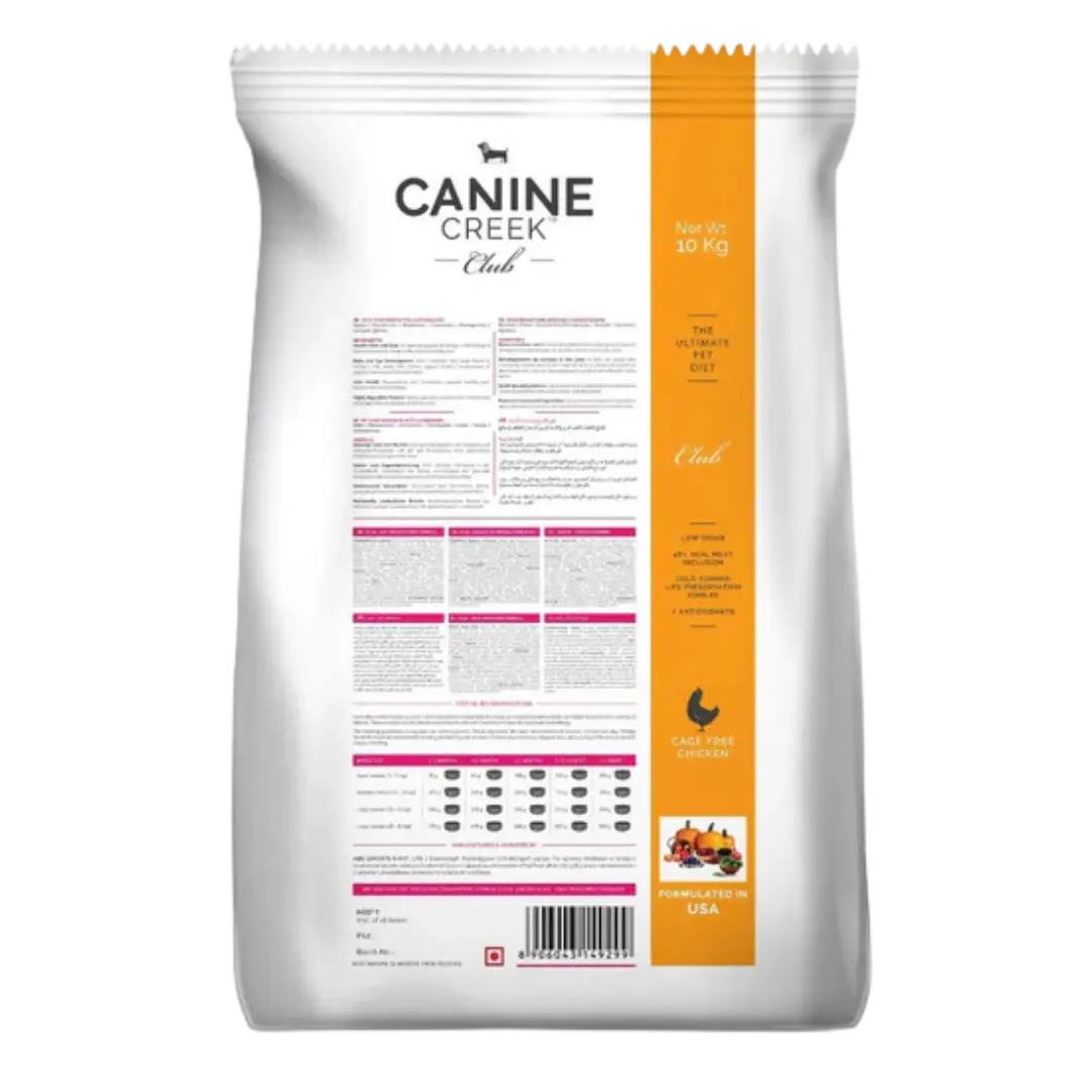 Canine Creek Club Single Grain Dry Dog Food Canine Creek