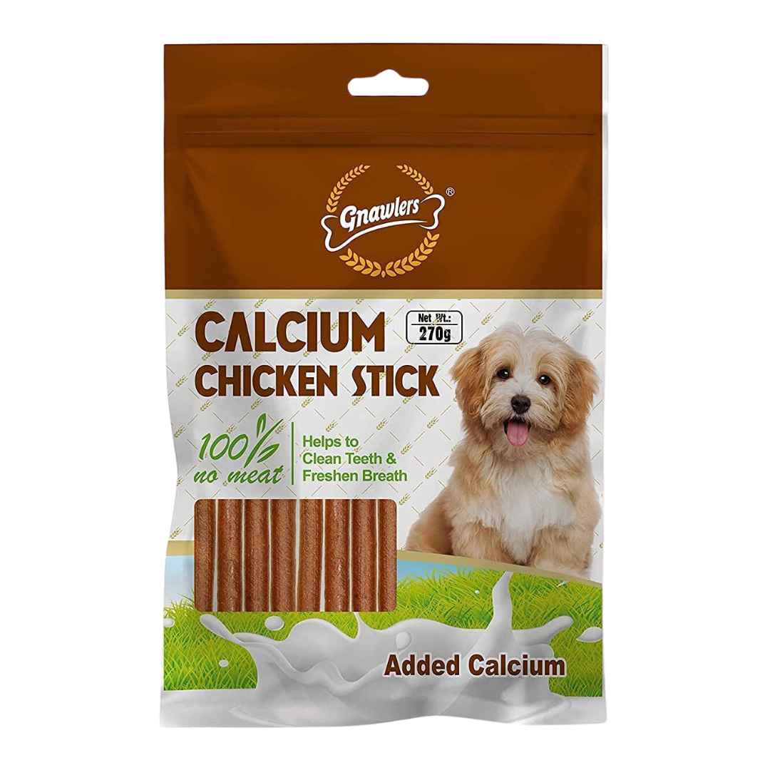 Gnawlers Calcium Chicken Stick for Dogs of All Life Stages, 270 G Gnawlers