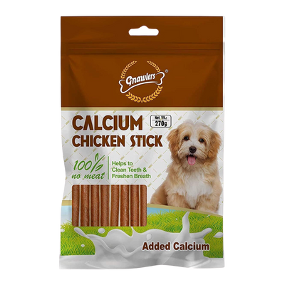 Gnawlers Calcium Chicken Stick for Dogs of All Life Stages, 270 G Gnawlers