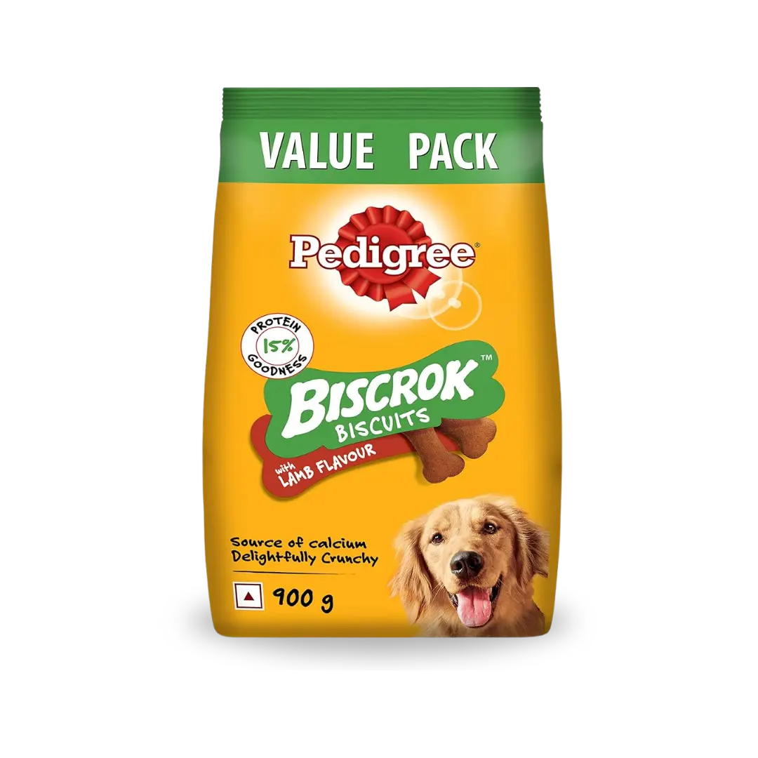 Pedigree Biscrok Biscuits With Lamb Flavours Pedigree