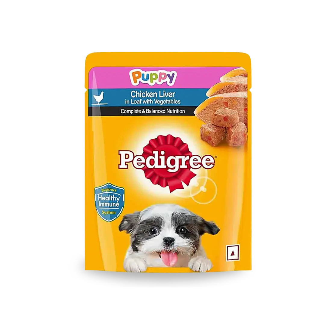 Pedigree Chicken Chunks In Gravy Pouch - Puppy Pedigree