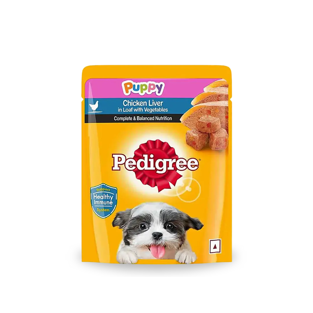 Pedigree Chicken & Liver In Loaf With Vegetables Puppy Pouch Pedigree