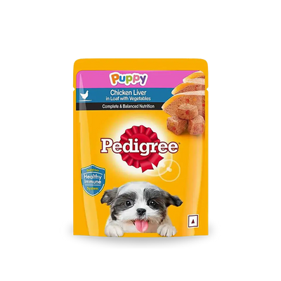 Pedigree Chicken & Liver In Loaf With Vegetables Puppy Pouch Pedigree