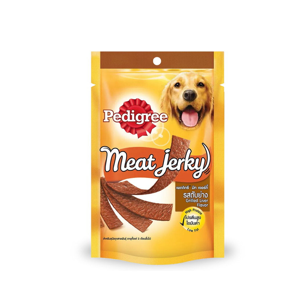 Pedigree Meat Jerky Flat Strip Roasted Lamb Flavor Pedigree