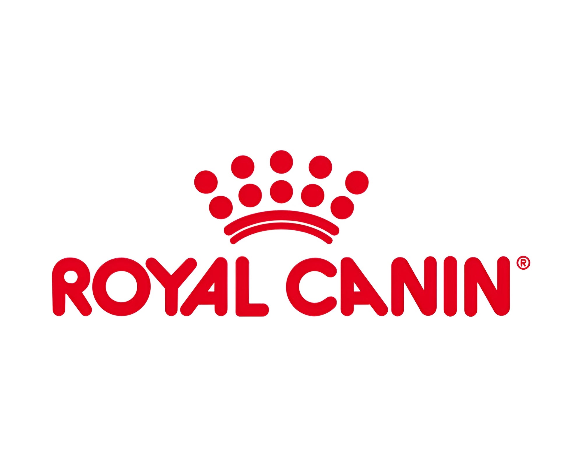 Royal Canin pet food logo featuring the brand name in red text with a crown icon above.