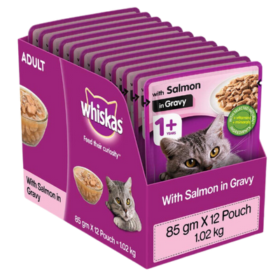 Whiskas With 'Salmon in Gravy' (Pouch)