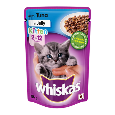 Whiskas Kitten With Tuna In Jelly (Pouch)