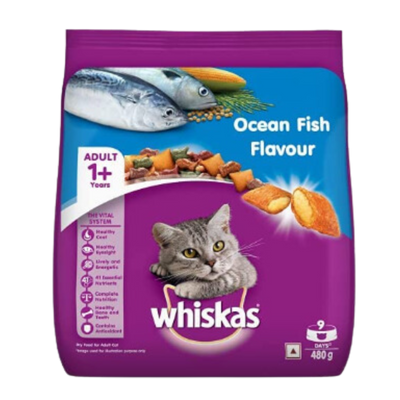 Whiskas 'Ocean Fish Flavour' Cat Dry Food(480g)