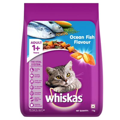 Whiskas 'Ocean Fish Flavour' Cat Dry Food(7Kg)