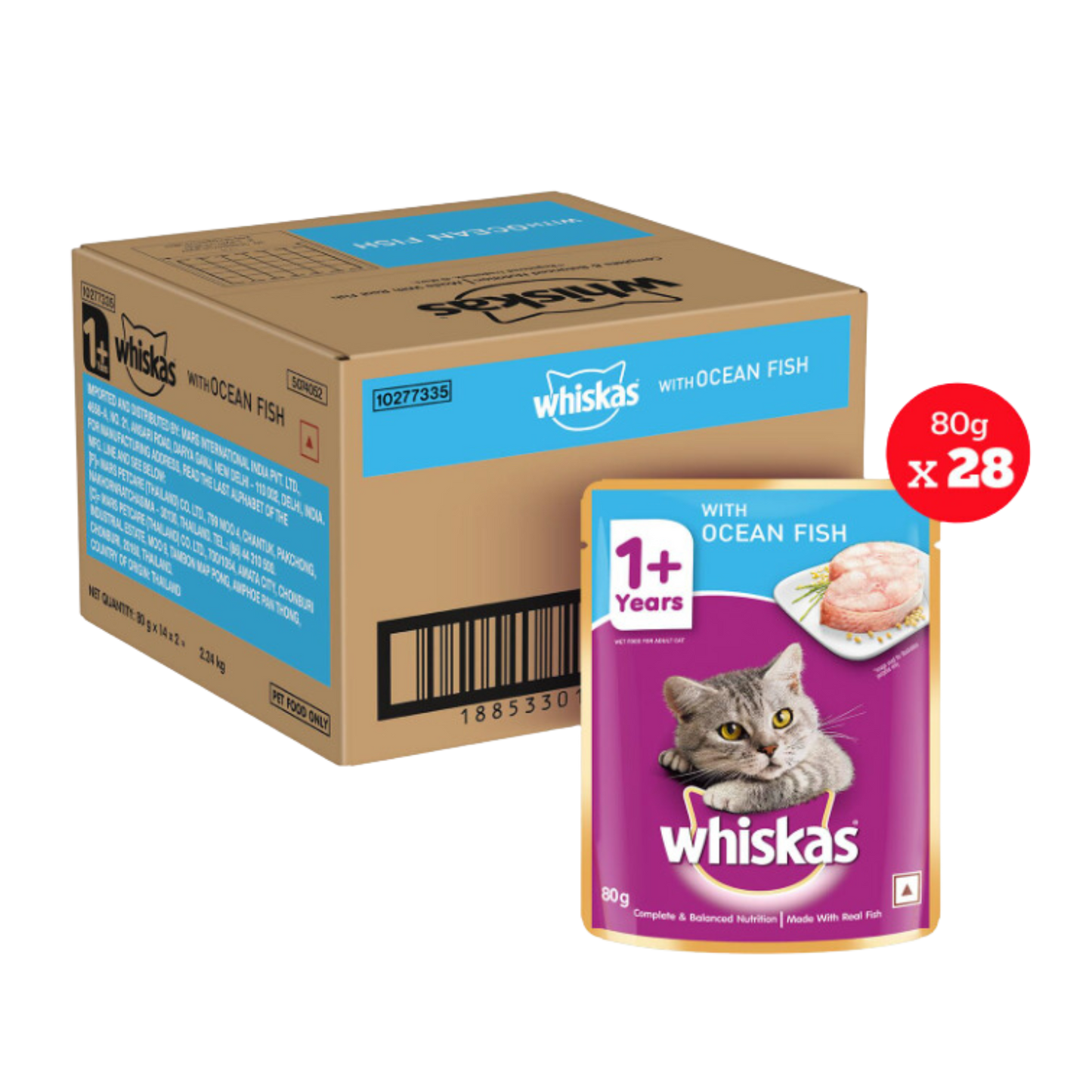 Whiskas 'Ocean Fish' (Pouch) Pack of 24